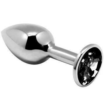 Анальна пробка Alive Anal Pleasure Butt Plug з чорним каменем, розмір S AL70089 фото