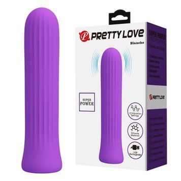 Міні-вібратор PRETTY LOVE Blanche фіолетовий, 10 х 2 см BW-500019-2 фото