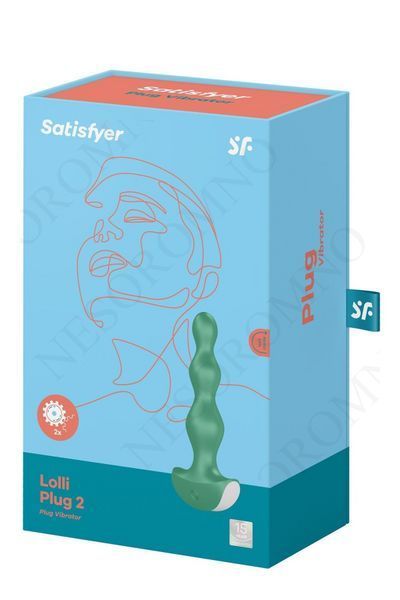 Анальна пробка з вібрацією Satisfyer Lolli-Plug 2 зелений T360141 фото