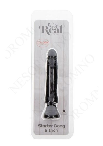 Реалістичний фалоімітатор Toy Joy Get Real Dong Starter на присосці, чорний TJ10184 фото