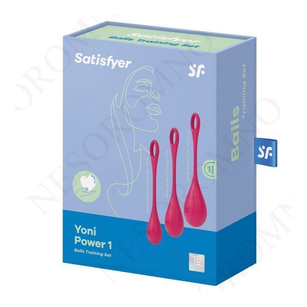 Набір вагінальних кульок Satisfyer Yoni Power 1 червоний T360186 фото