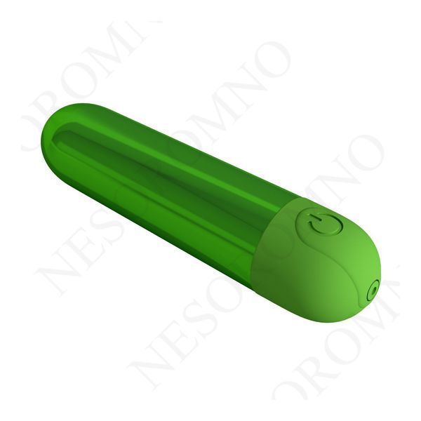 Вібропуля 10 вібрацій PRETTY LOVE Kiwi глянсова, зелена, 8 х 1.8 см BI-300091-3 фото