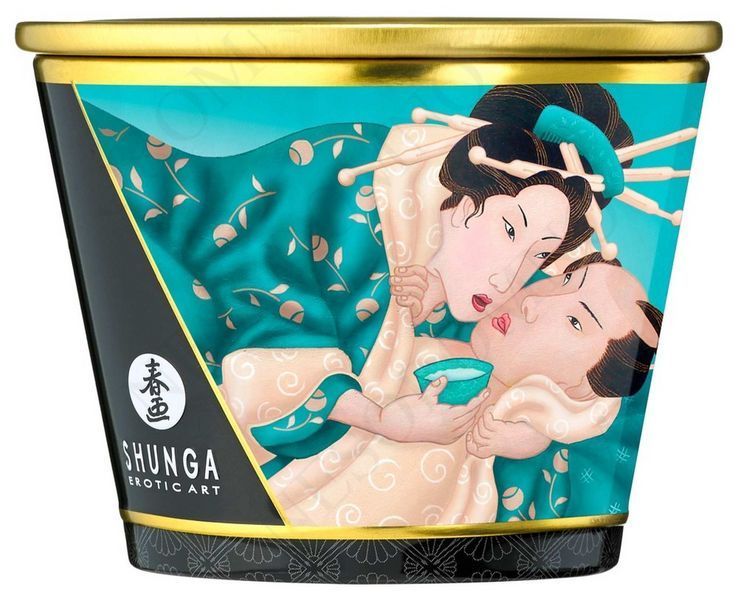 Свічка для масажу Shunga Massage Candle Island Blossoms із квітковим ароматом, 170 мл T274524 фото
