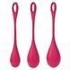 Набір вагінальних кульок Satisfyer Yoni Power 1 червоний T360186 фото 3