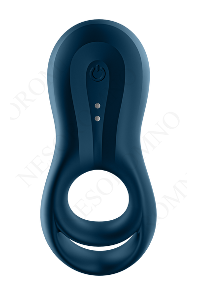 Ерекційне смарт кільце з вібрацією Satisfyer Epic Duo синє  T360255 фото