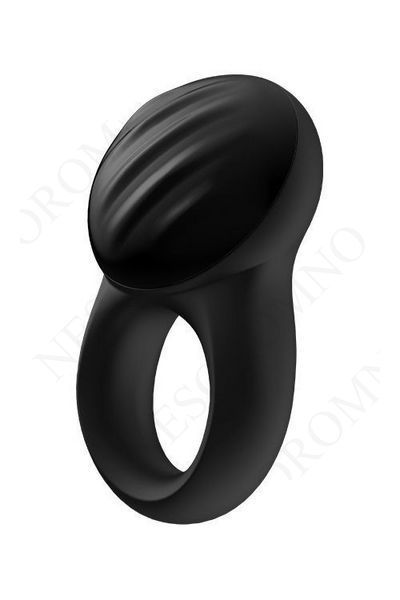 Кільце ерекційне Satisfyer SIGNET RING із підключенням до додатку, чорне T360122 фото