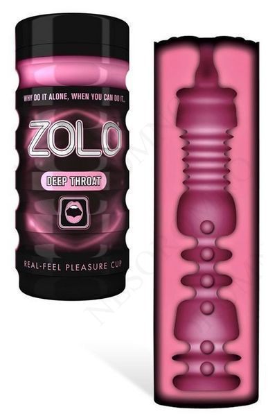Мастурбатор із імітацією глибокого горла Zolo Deep Throat Cup, рожевий T670003 фото