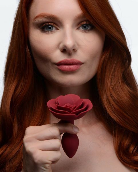 Анальна пробка силікон троянда Master Series Booty Bloom Silicone Anal Plug With MS41814 фото