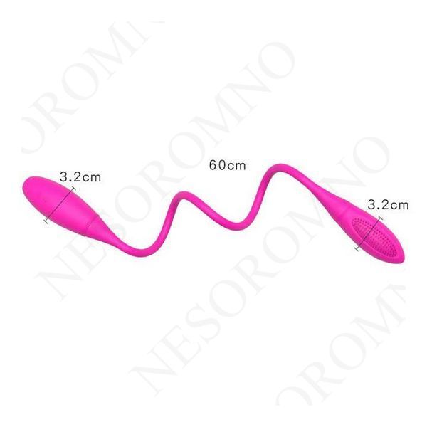 Гнучкий подвійний вібратор Baile Pretty Love Snaky Vibe USB &ndash; Смарт іграшки X00000267 фото