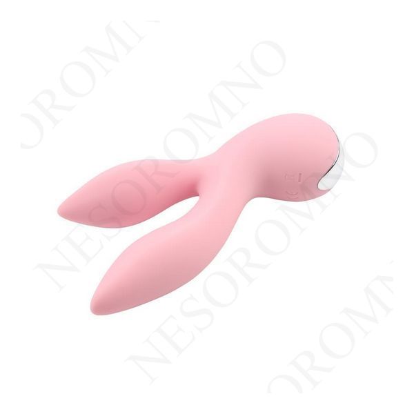 Вібратор з 2 відростками Chisa Aphrovibe Oh My Rabbit, ніжно-рожевий 36847 /CN-530783684 фото