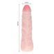 Фалоімітатор з хребтом Super Excitement Sextoy, без мошонки, бежевий, 16 см B660365 фото 2