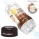 Мастурбатор в колбе PRETTY LOVE Planet прозрачный, с желтым шариком, 18 х 7.7 см BM-009249N-2 фото 3