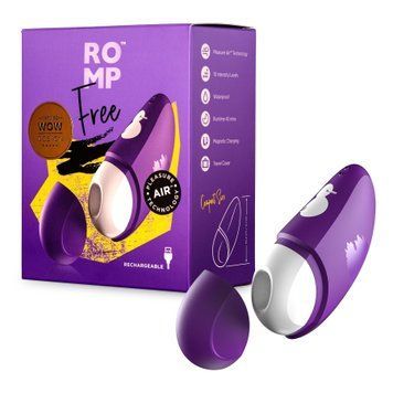 Вакуумний кліторальний стимулятор Romp Free фіолетовий W44062 фото