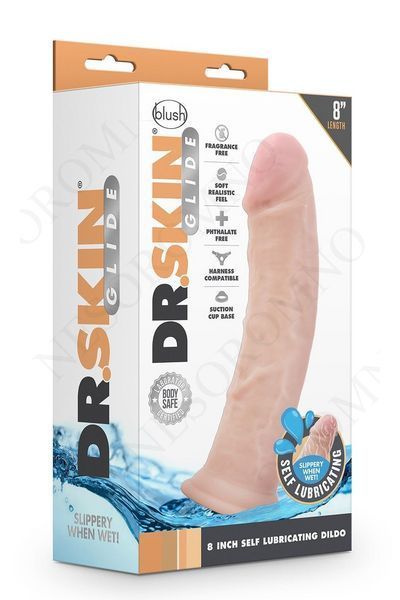 Фалоімітатор самозмащувальний Blush Dr. Skin реалістичний, тілесний BL331597 фото