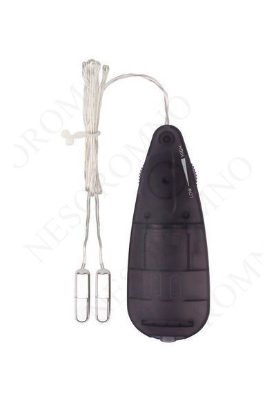 Міні-вібропулі сріблясті CHISA Hi-Basic Mini Twins Bullet з чорним провідним пультом 08533 /CN-131508533 фото