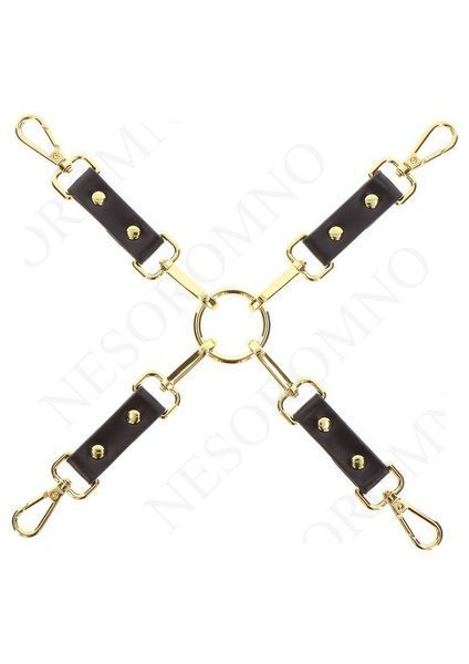 Хрестоподібний фіксатор для бондажу Taboom Hogtie, чорний TB17422 фото