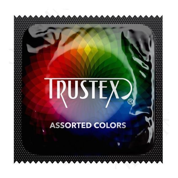 Презервативи Trustex Assorted Colors різних кольорів, з мастилом TR99910 фото