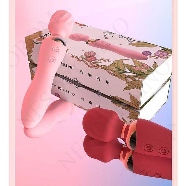 Двосторонній вібратор Night stories USB - Рожевий - Смарт іграшки X0000620-1 фото
