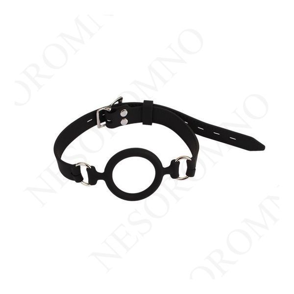 Кляп з кільцем Chisa BEHAVE! Luxury Fetish чорний 613622/ CN-888961362 фото