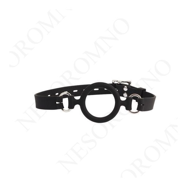 Кляп з кільцем Chisa BEHAVE! Luxury Fetish чорний 613622/ CN-888961362 фото
