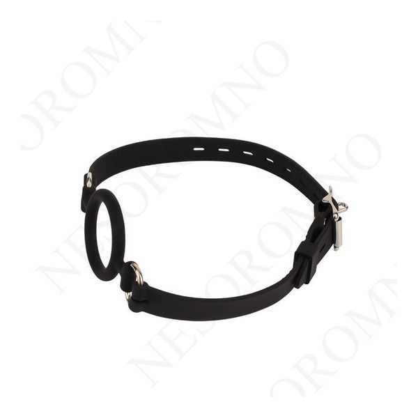Кляп з кільцем Chisa BEHAVE! Luxury Fetish чорний 613622/ CN-888961362 фото