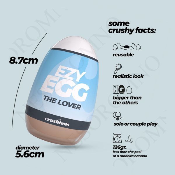 Мастурбатор-яйце, вагіна CRUSHIOUS EZY EGG THE Lover, реалістичний EX53191 фото
