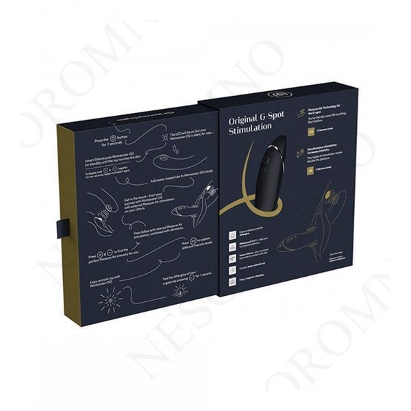 Вібратор для точки G c вакуумною стимуляцією Womanizer OG Slate W44119 фото