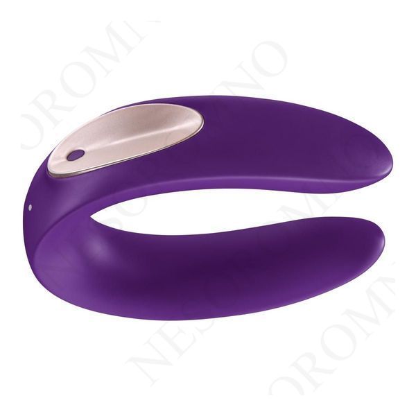 Вібромасажер для пар Satisfyer Partner Plus Remote Couple's, фіолетовий T360050 фото