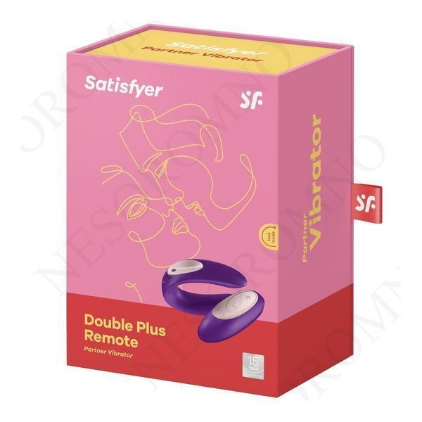 Вібромасажер для пар Satisfyer Partner Plus Remote Couple's, фіолетовий T360050 фото
