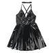 Сукня з чокером, глянсова Star Night Wet Look з імітацією вінілу, чорна, S R82327-1/S фото 3