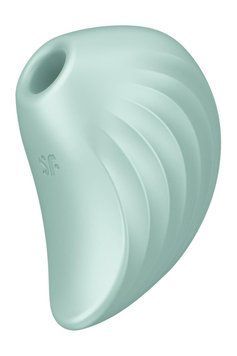 Вакуумний кліторальний стимулятор із вібрацією Satisfyer Pearl Diver м'ятний T360387 фото
