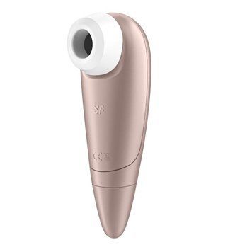 Безконтактний вібромасажер SATISFYER Number One, рожевий перламутр T360025 фото