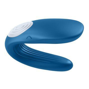 Вібромасажер для двох Satisfyer Partner Whale Couple, синій T360031 фото