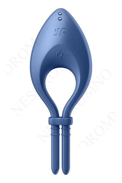Ерекційне віброкільце з функцією керування телефоном Satisfyer Bullseye синій T360345 фото
