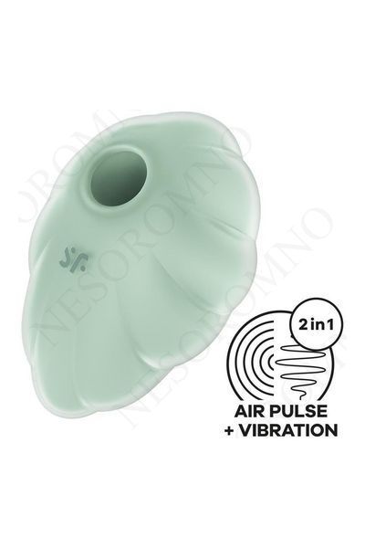 Вакуумний вібратор із дизайном у вигляді хмари Satisfyer Cloud Dancer м'ятний ST4049694 фото