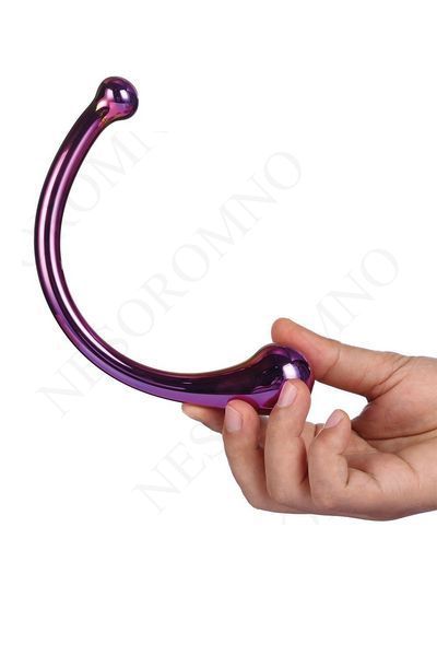 Вигнутий скляний фалоімітатор Dream Toys GLAMOUR GLASS CURVED WAND DT21835 фото