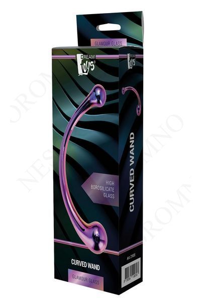 Вигнутий скляний фалоімітатор Dream Toys GLAMOUR GLASS CURVED WAND DT21835 фото