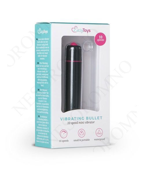 Віброкуля Easytoys, чорна, 9 х 1.5 см ET009BLK фото