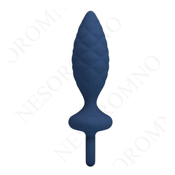 Анальна пробка MR. PLAY Butt Plug with Loop, синя, розмір S, 11,5 &times; 2,7 см BI-040216-MR фото