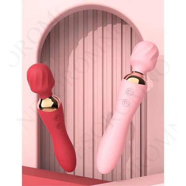 Двосторонній вібратор Night stories USB - Червоний - Смарт іграшки X0000620-2 фото