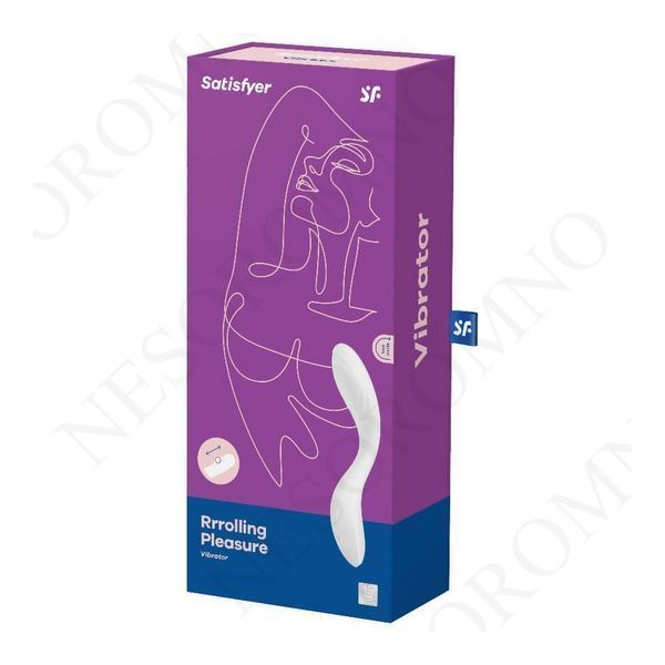 Вібратор із рухомою кулькою Satisfyer Rrrolling Pleasure для точкової стимуляції точки G, білий ST4043982 фото