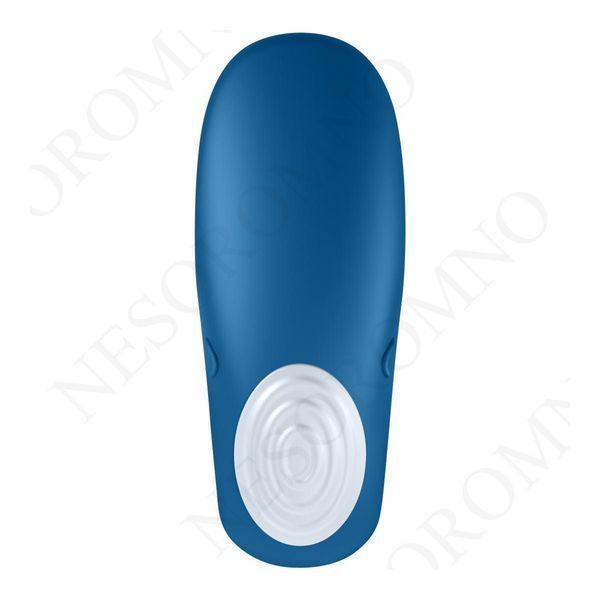 Вібромасажер для двох Satisfyer Partner Whale Couple, синій T360031 фото
