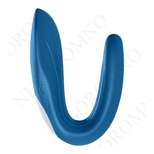 Вібромасажер для двох Satisfyer Partner Whale Couple, синій T360031 фото
