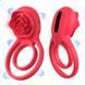 Подвійне ерекційне кільце з вібрацією "Hgod Rose" USB - Червоний X0000755 фото 1