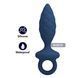 Анальна пробка MR. PLAY Butt Plug with Loop, синя, розмір S, 11,5 &times; 2,7 см BI-040216-MR фото 1