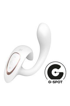Вібратор подвійної стимуляції Satisfyer G for Goddess 1 точки G та клітора, білий ST4065885 фото