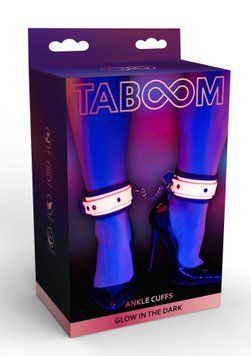 Поножі, що світяться в темряві Taboom Glow In The Dark Ankle Cuffs, рожеві TB17201 фото