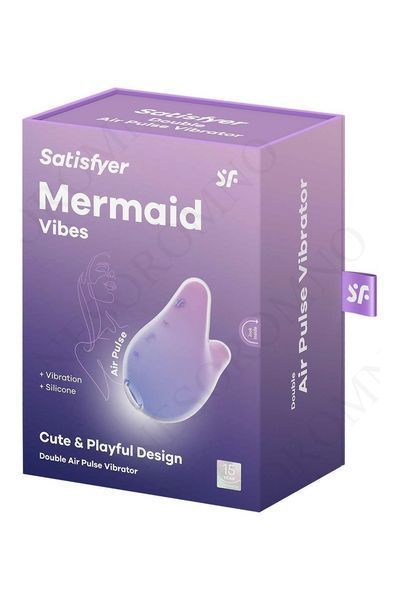 Стимулятор з повітряним імпульсом + вібрація Satisfyer Mermaid Vibes бузково-рожевий ST4049755 фото