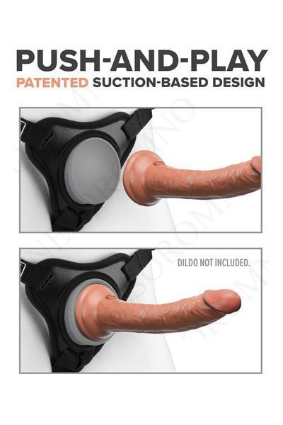 Трусики для страпону Pipedream Body Dock Elite Mini Harness, чорні P23052 фото