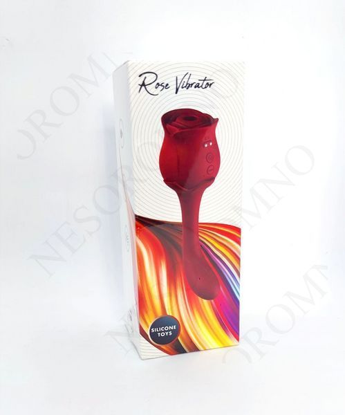 Подвійний вібратор з вакуумною стимуляцією Stymulator- ROSE S-E05 purple 52-00061-1 фото